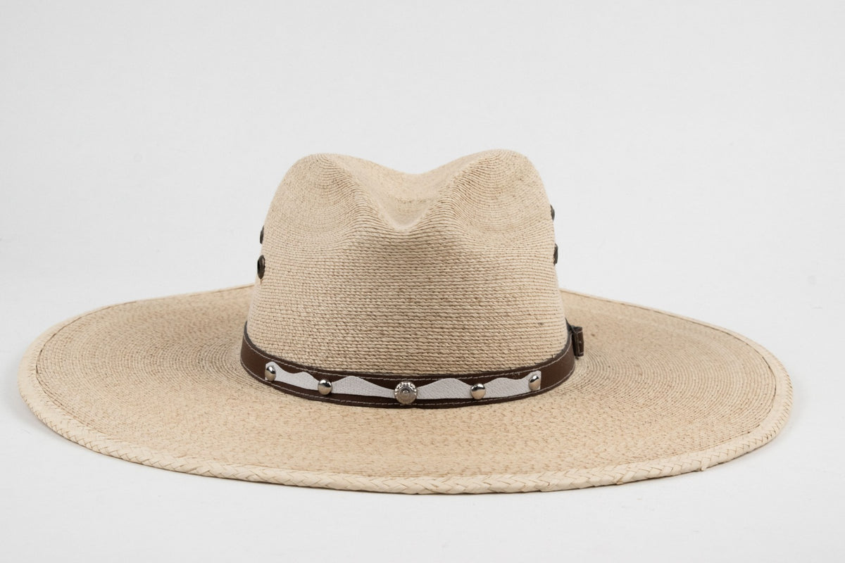Americana flat brim fine palm leaf cowboy hats MODEL# 01021507