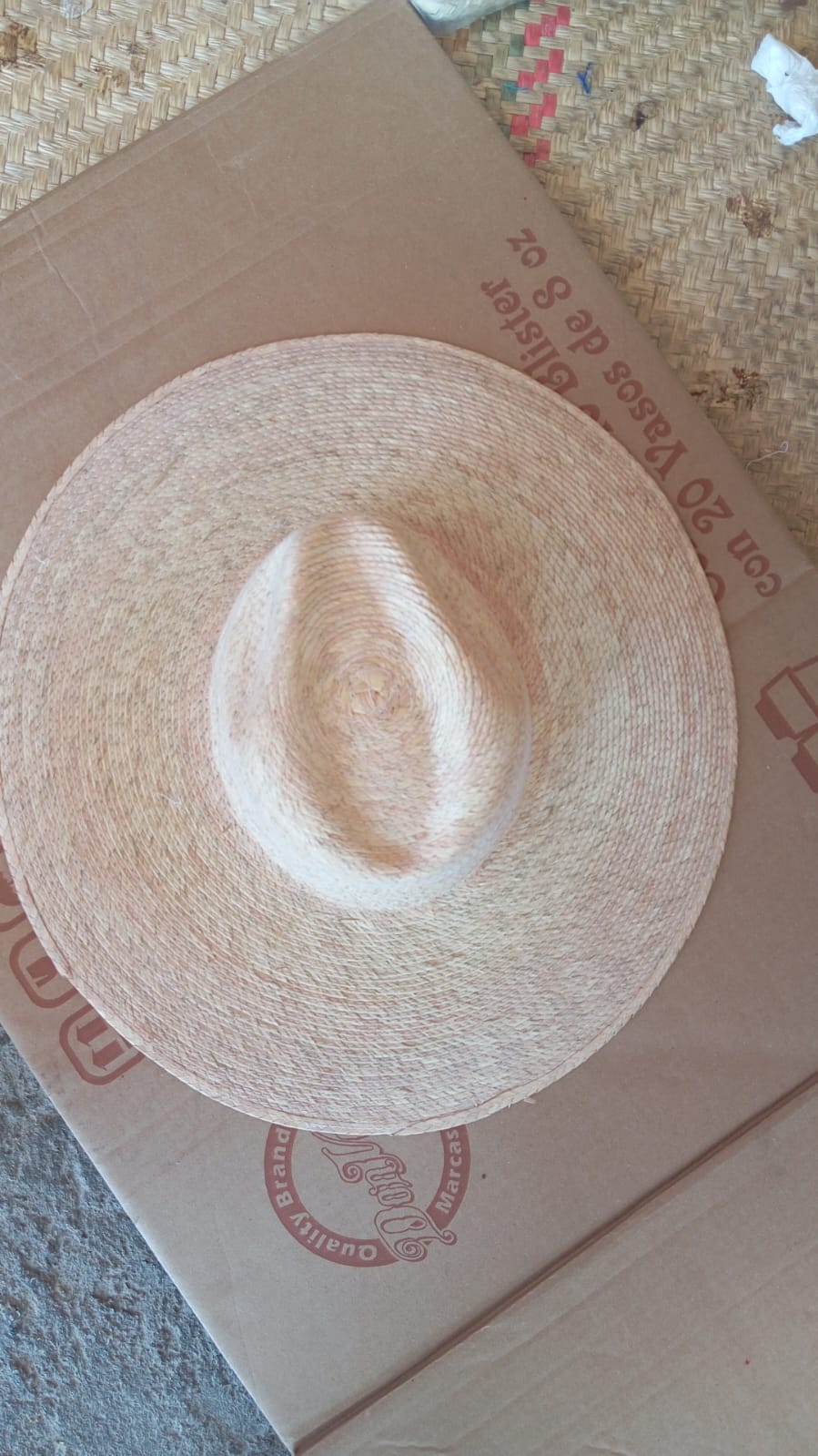 Wide brim straw hat (13 CM BRIM) MODEL #125