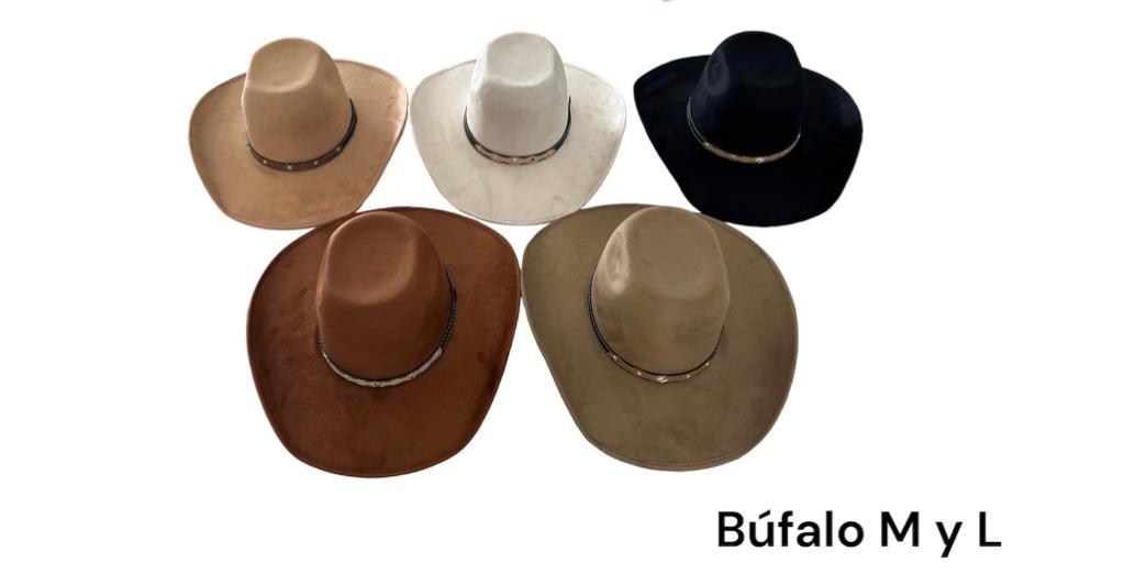 Bufalo Vegan suede hats (leather band)