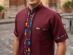 Men's short-sleeve Chiapaneca shirt MODEL#1603