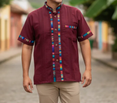 Men's short-sleeve Chiapaneca shirt MODEL#1603