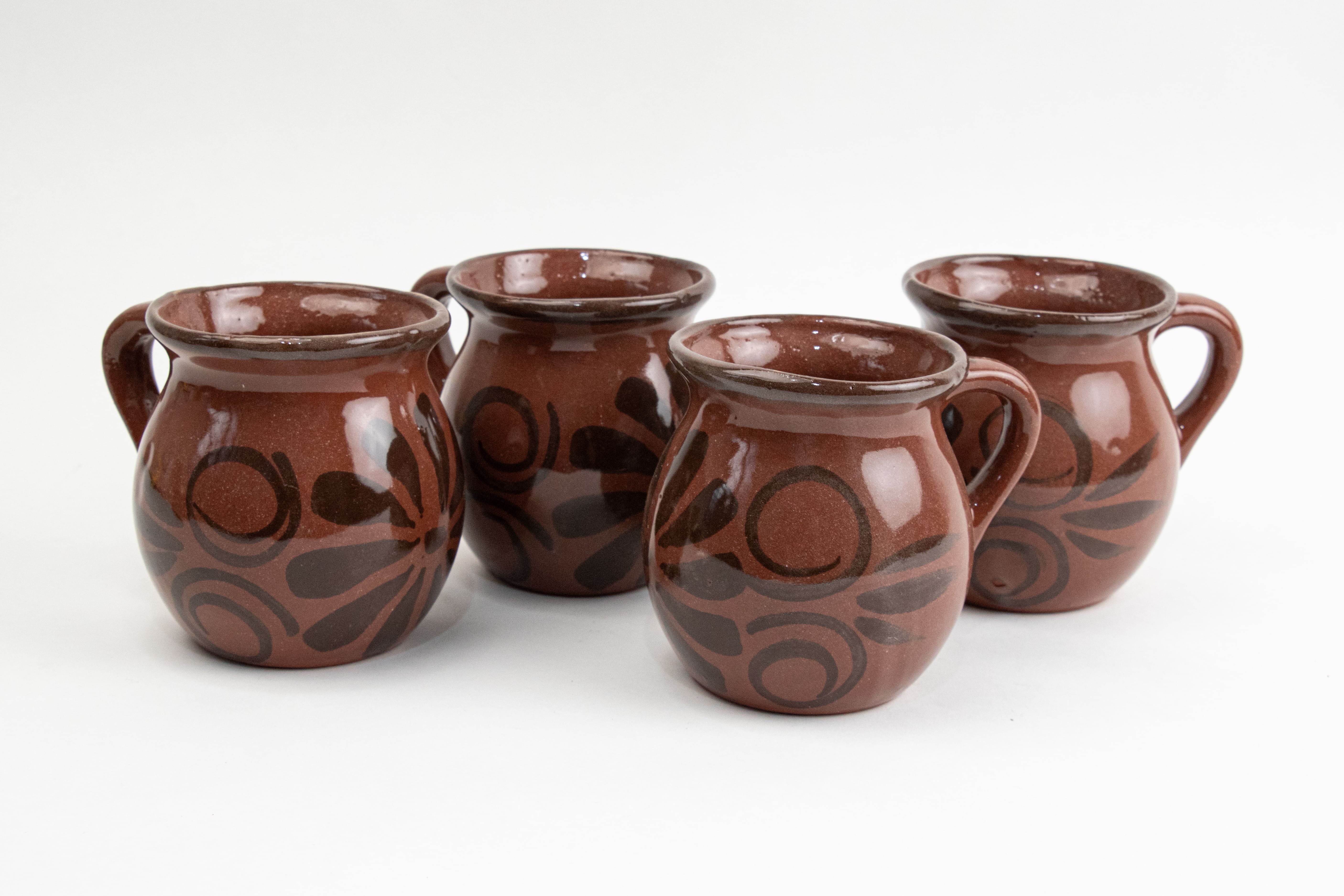 Dark Almond clay cups MODEL # 021801