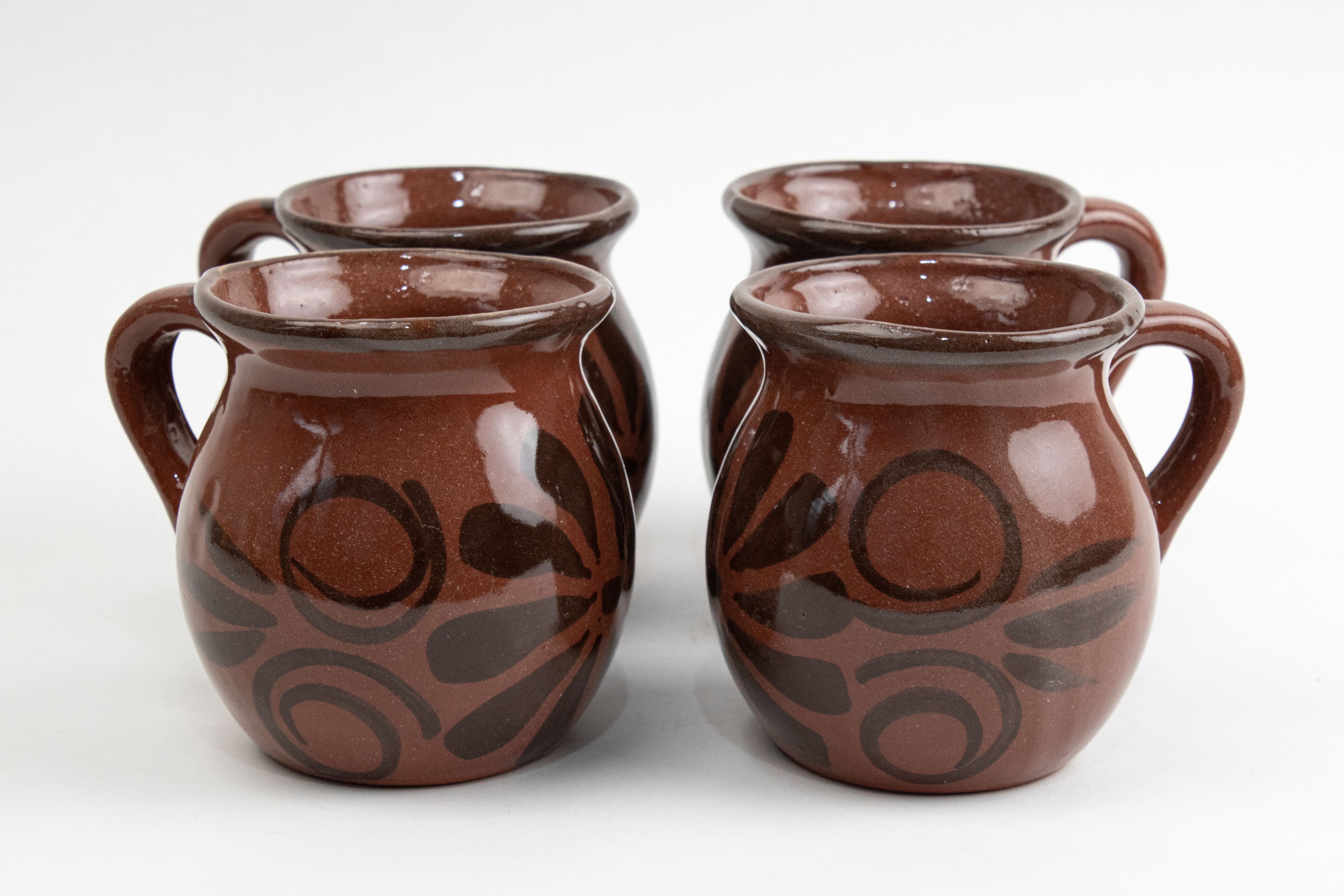Dark Almond clay cups MODEL # 021801