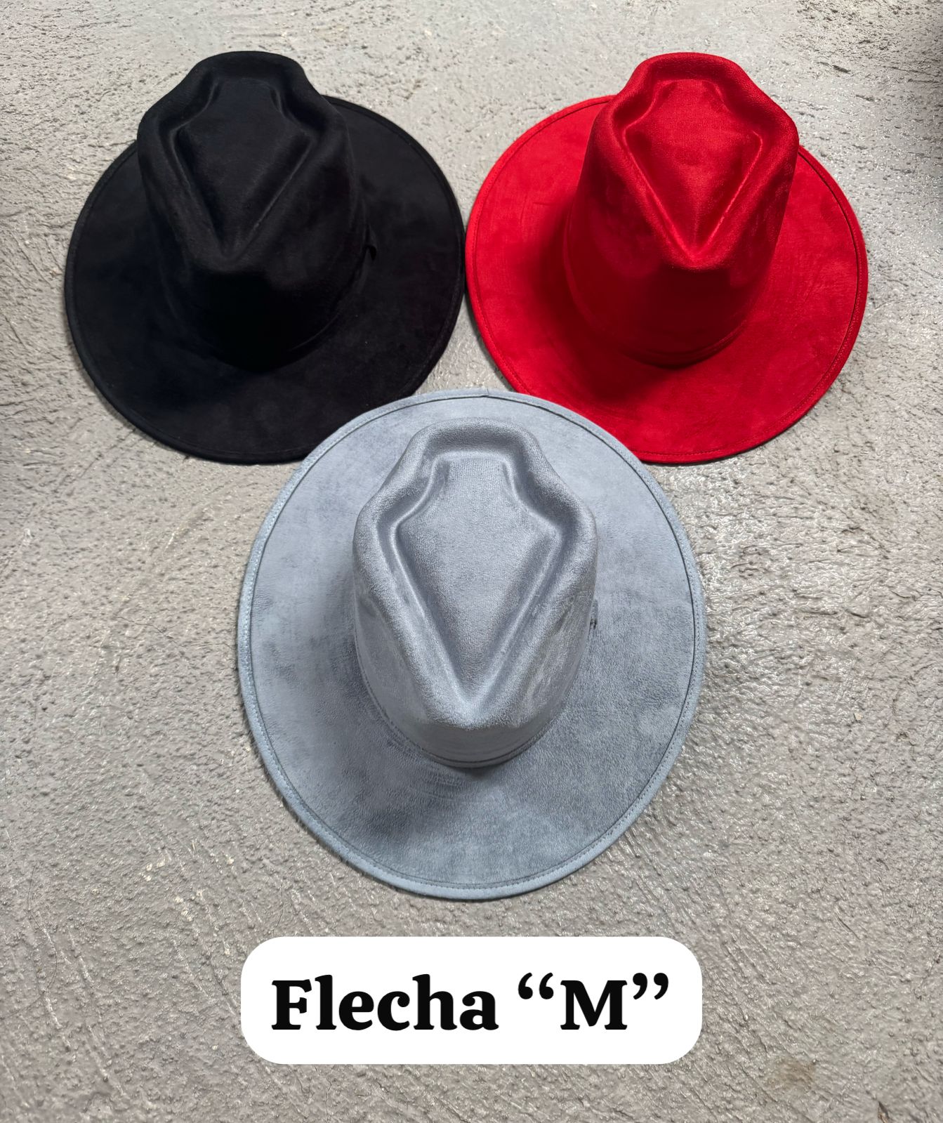 Flecha suede hats