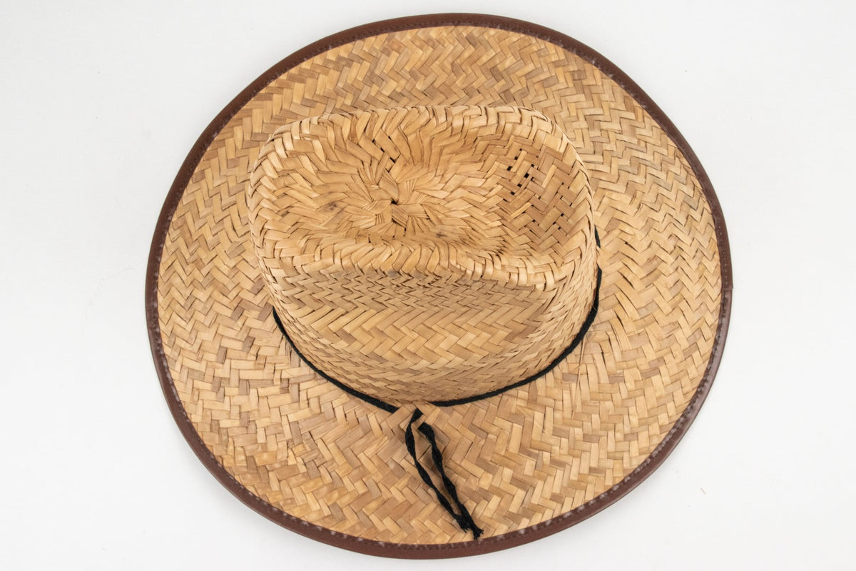 Imperial palm leaf sun hats Burnt tone MODEL# 01021501 (309)