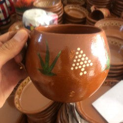 Coco style clay cup