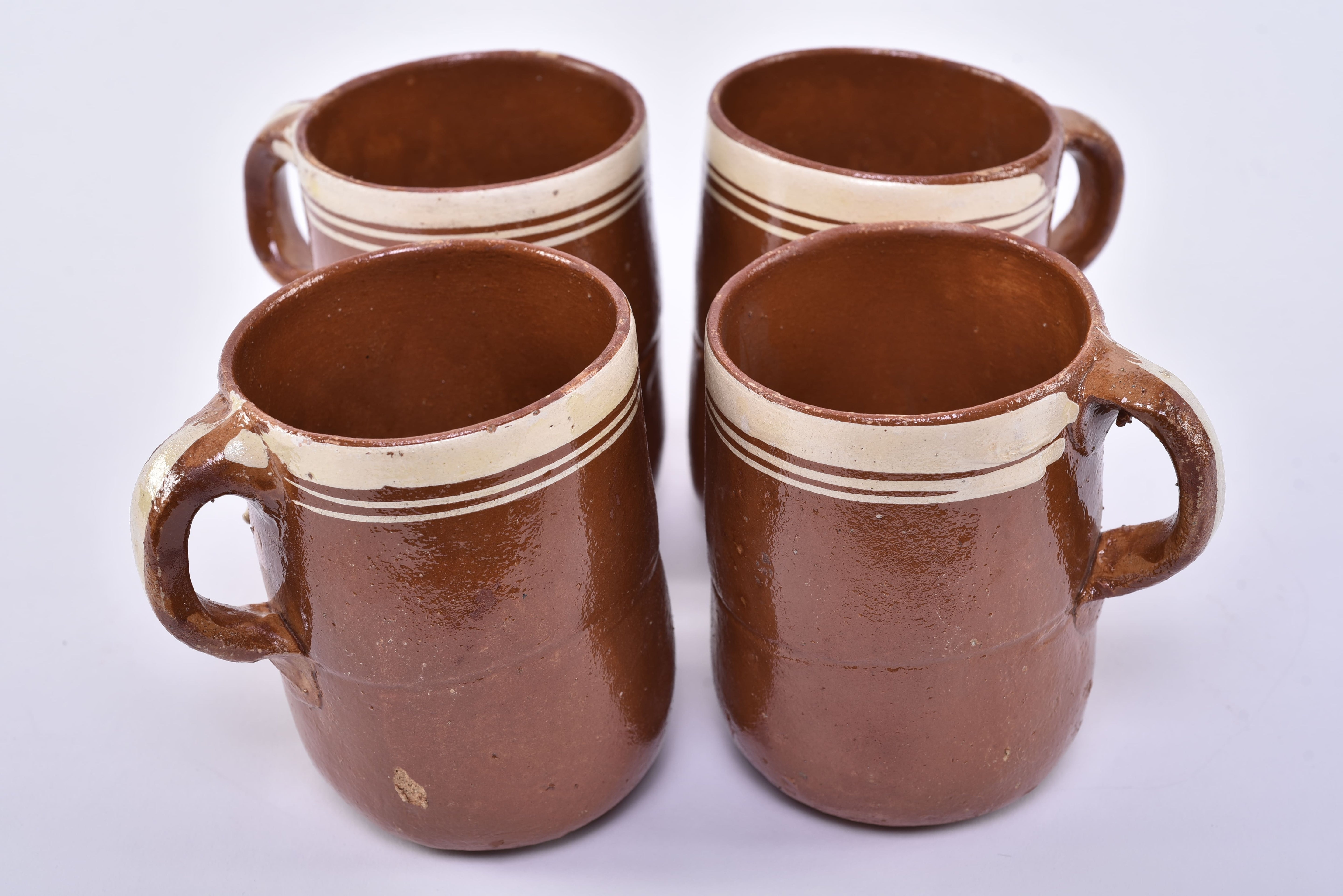 Large Typical Mexican Clay Cup Mugs Model 0237