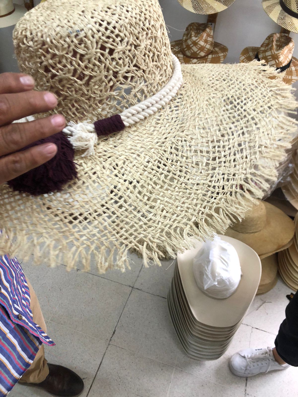 Wide brim Jute Woven hats MODEL # 126