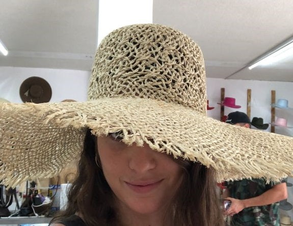 Wide brim Jute Woven hats MODEL # 126