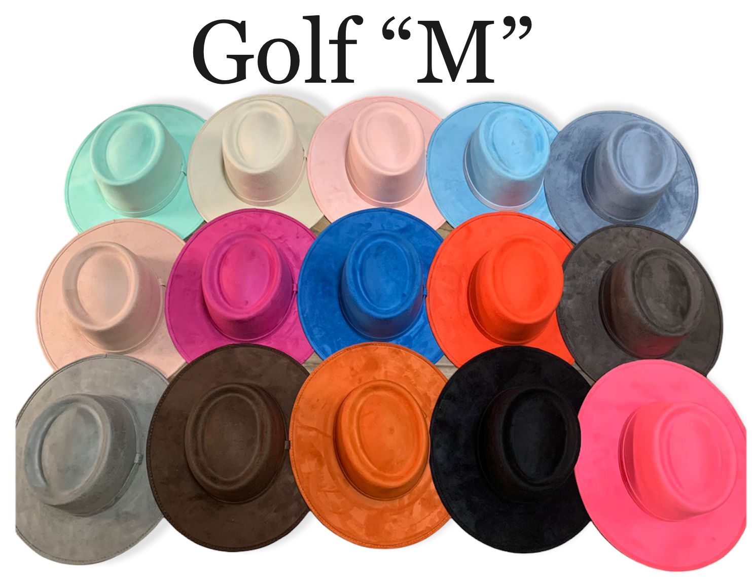 Golf suede hats