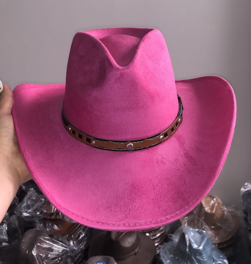 Trompo Vaquero Vegan suede hats