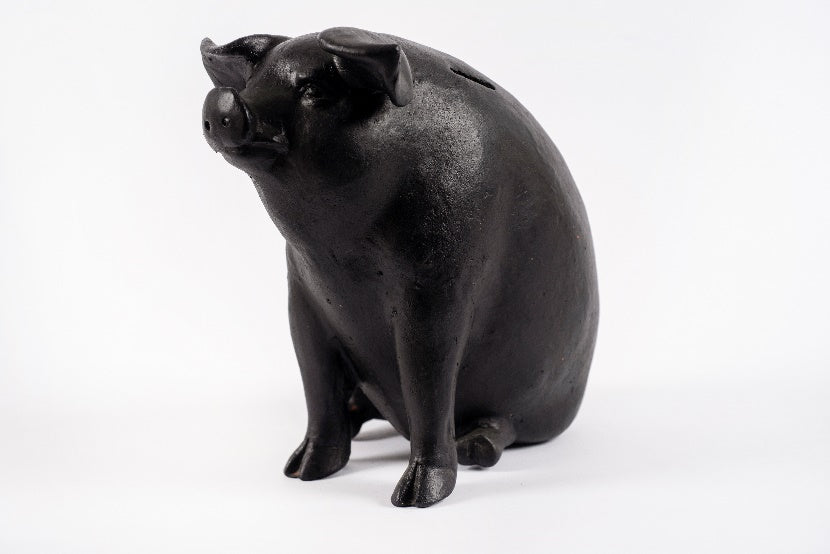 Large black piggy bank MODEL# 042004