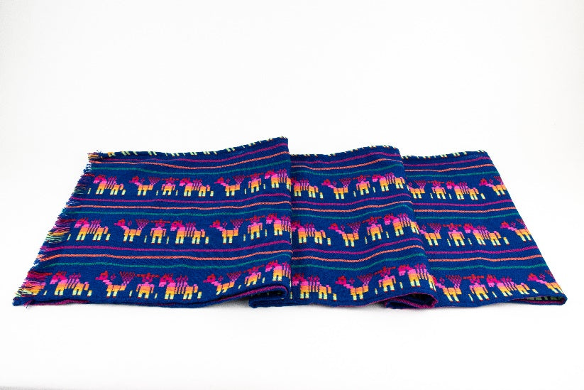 Thin table runner Oaxaca navy blue MODEL# 040205