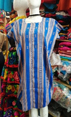 Woven striped huipil dress one-size MODEL# 1215