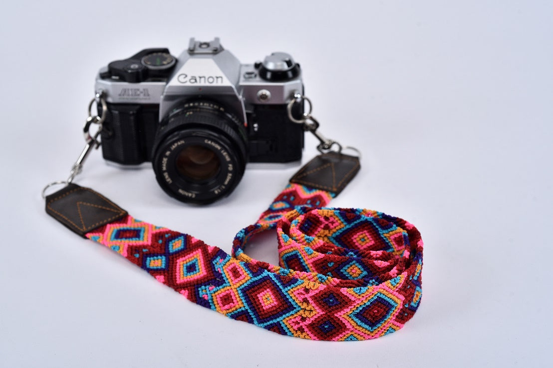 Embroidered camera strap MODEL# 080202