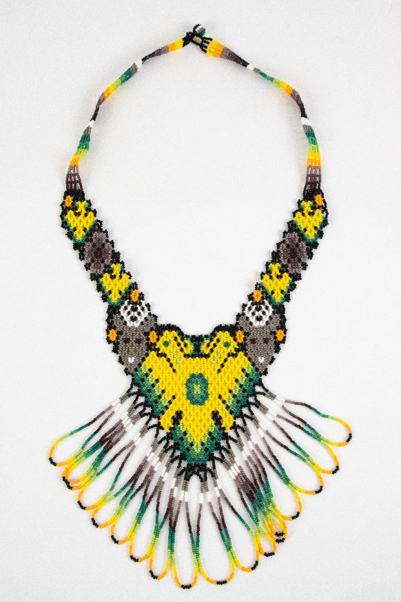 Huichol two headed eagle necklace MODEL# 080602