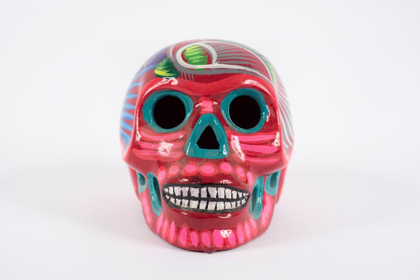 Decorative skull clay Oaxaca MODEL# 041401