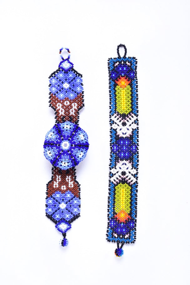 Huichol peyote hikuri bracelet set MODEL# 080618