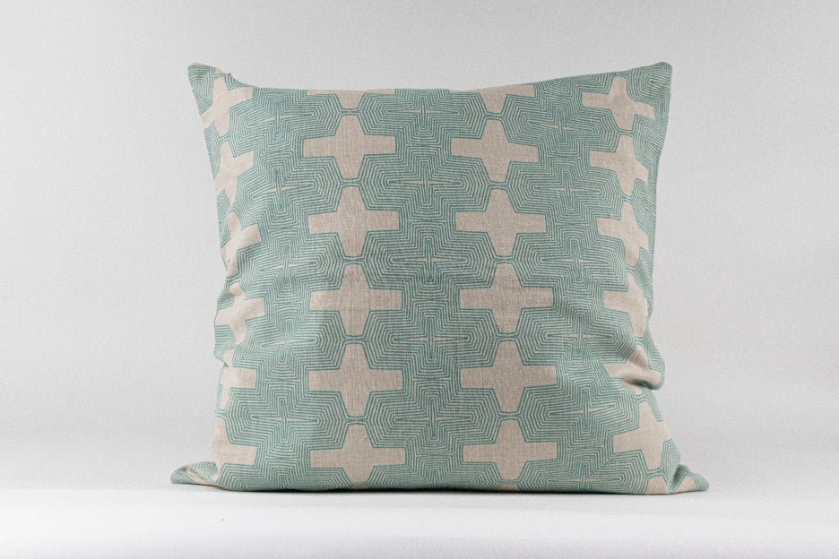 Decorative cushion aqua green MODEL# 040407