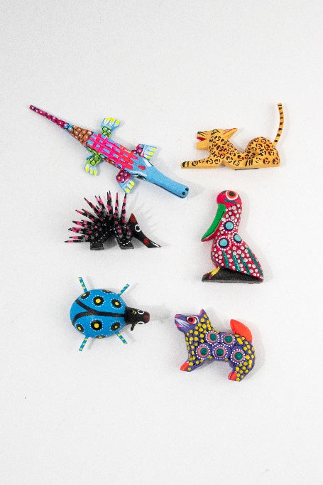 Mini alebrije fridge magnets set MODEL# 090309