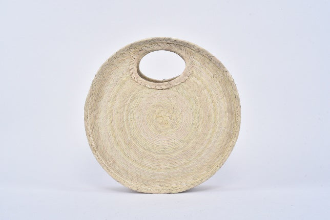 Circular straw bag natural MODEL# 050201