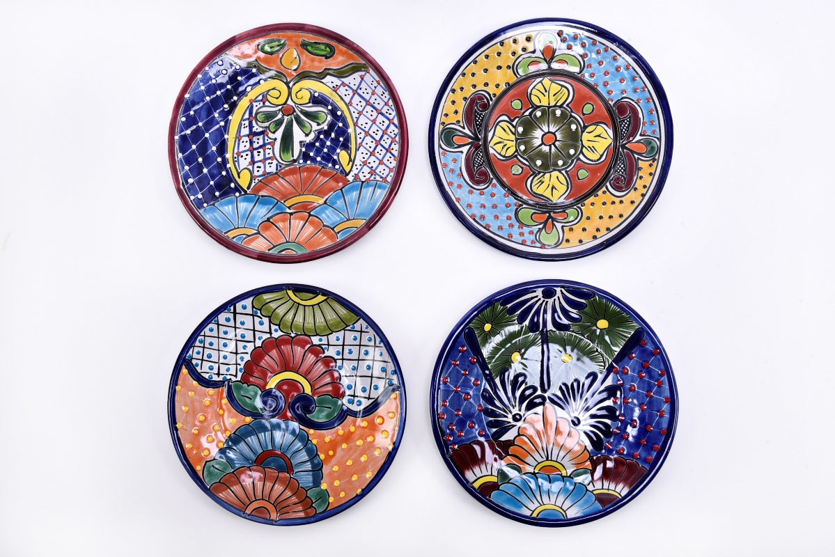 Set of 4 Talavera wall plates MODEL# 0420