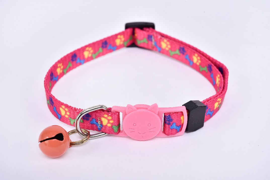 Cat collar with bell pink light pink MODEL# 030807
