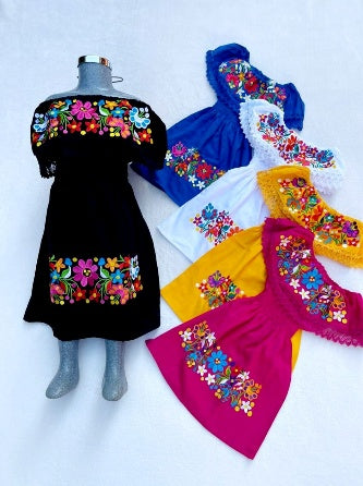 Embroidered girl's dress 1-2-4 years MODEL# 1204