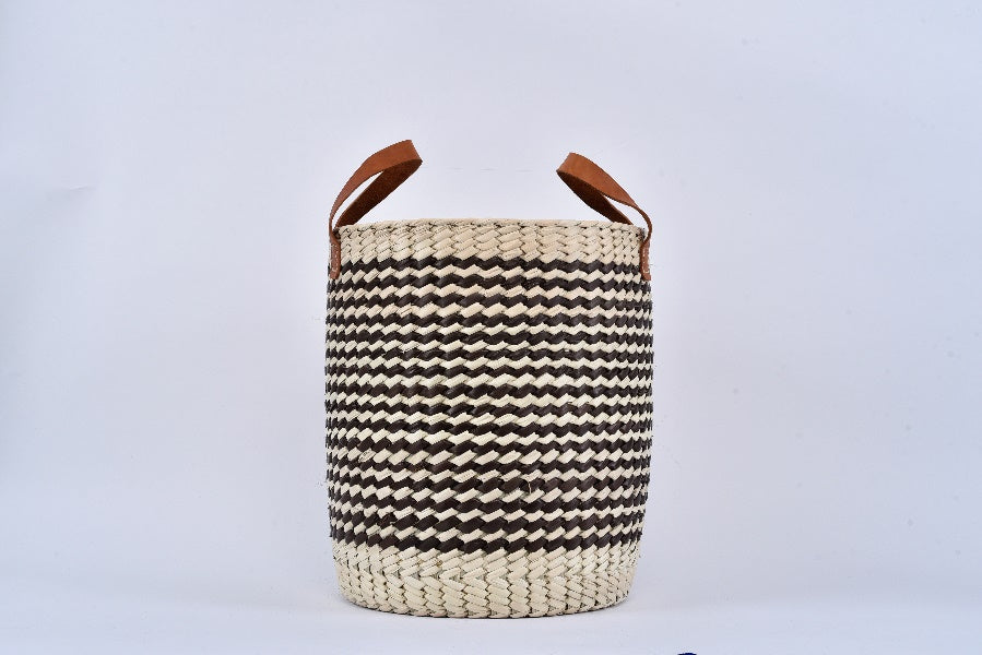 Palm leaf laundry basket MODEL# 0407
