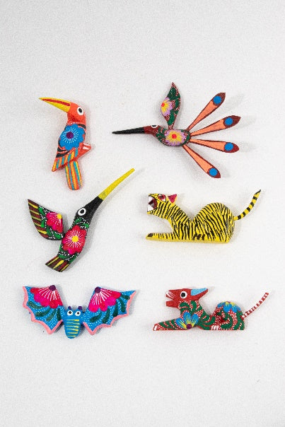 Mini alebrije fridge magnets set MODEL# 090310