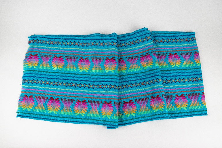 Thin table runner Oaxaca aqua MODEL# 040201