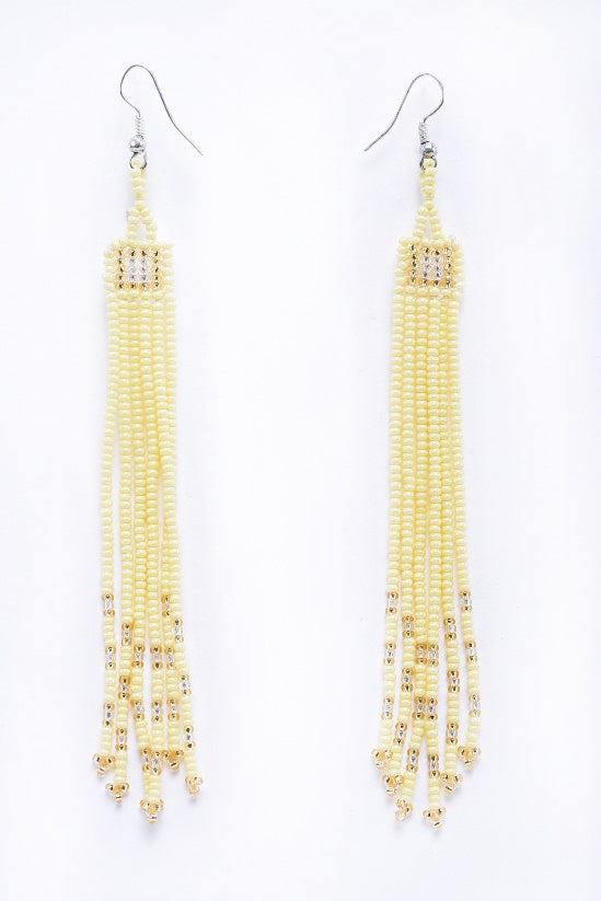 Huichol long earrings 11cm MODEL# 080611