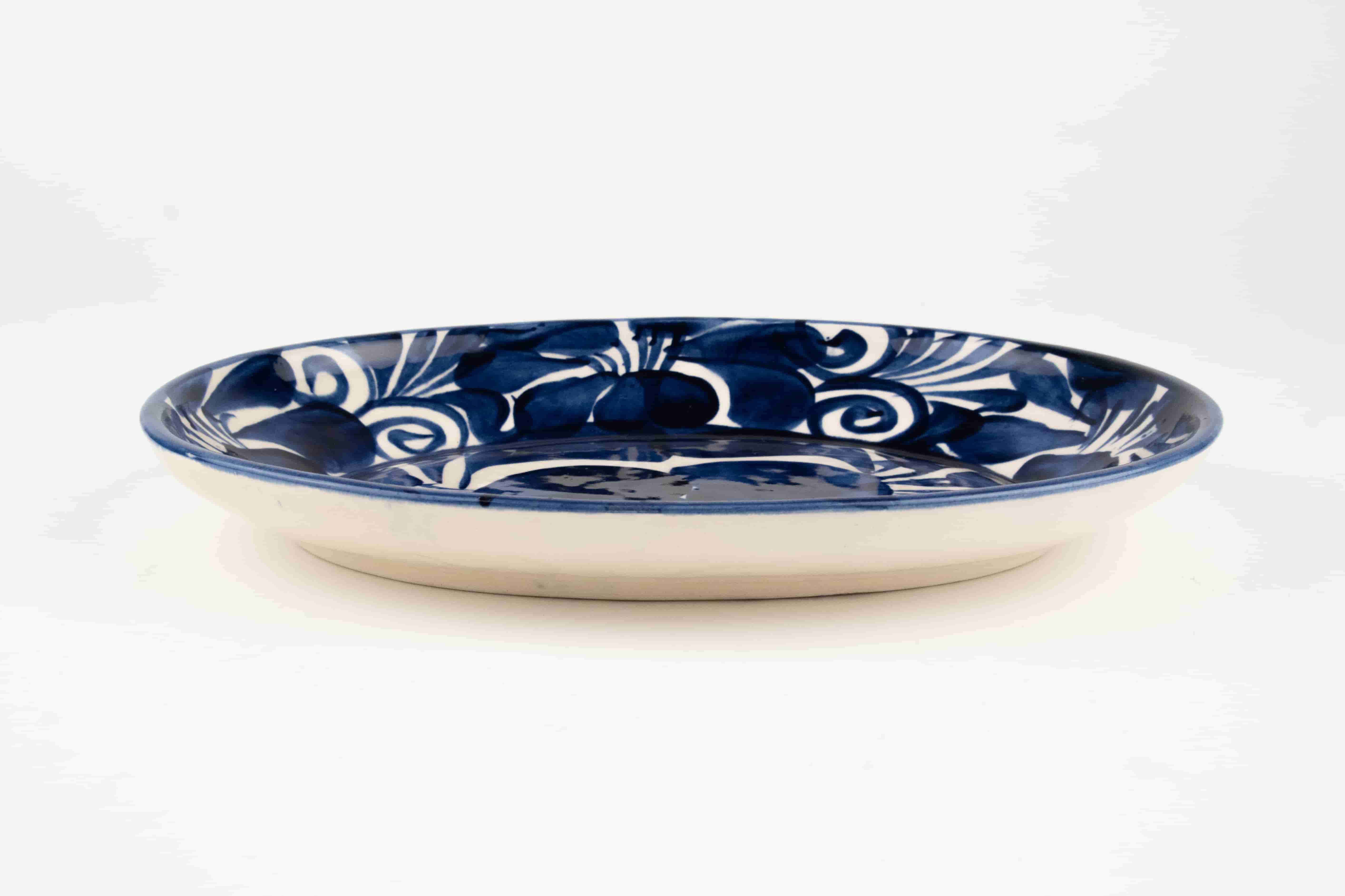 Talavera-style oval serving platter MODEL: 0213