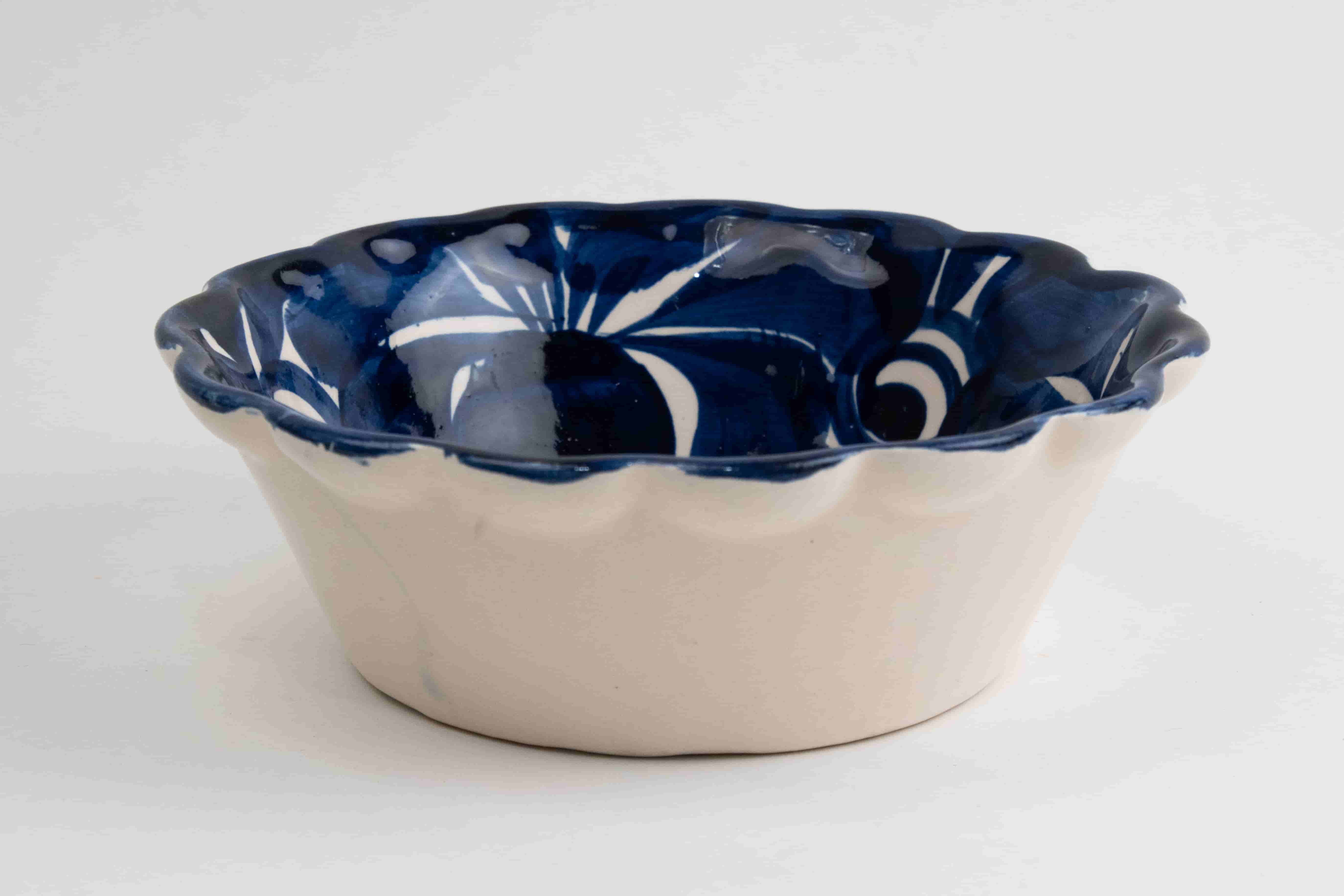 Talavera Typical Pozole plates with scallope rim MODEL# 020901