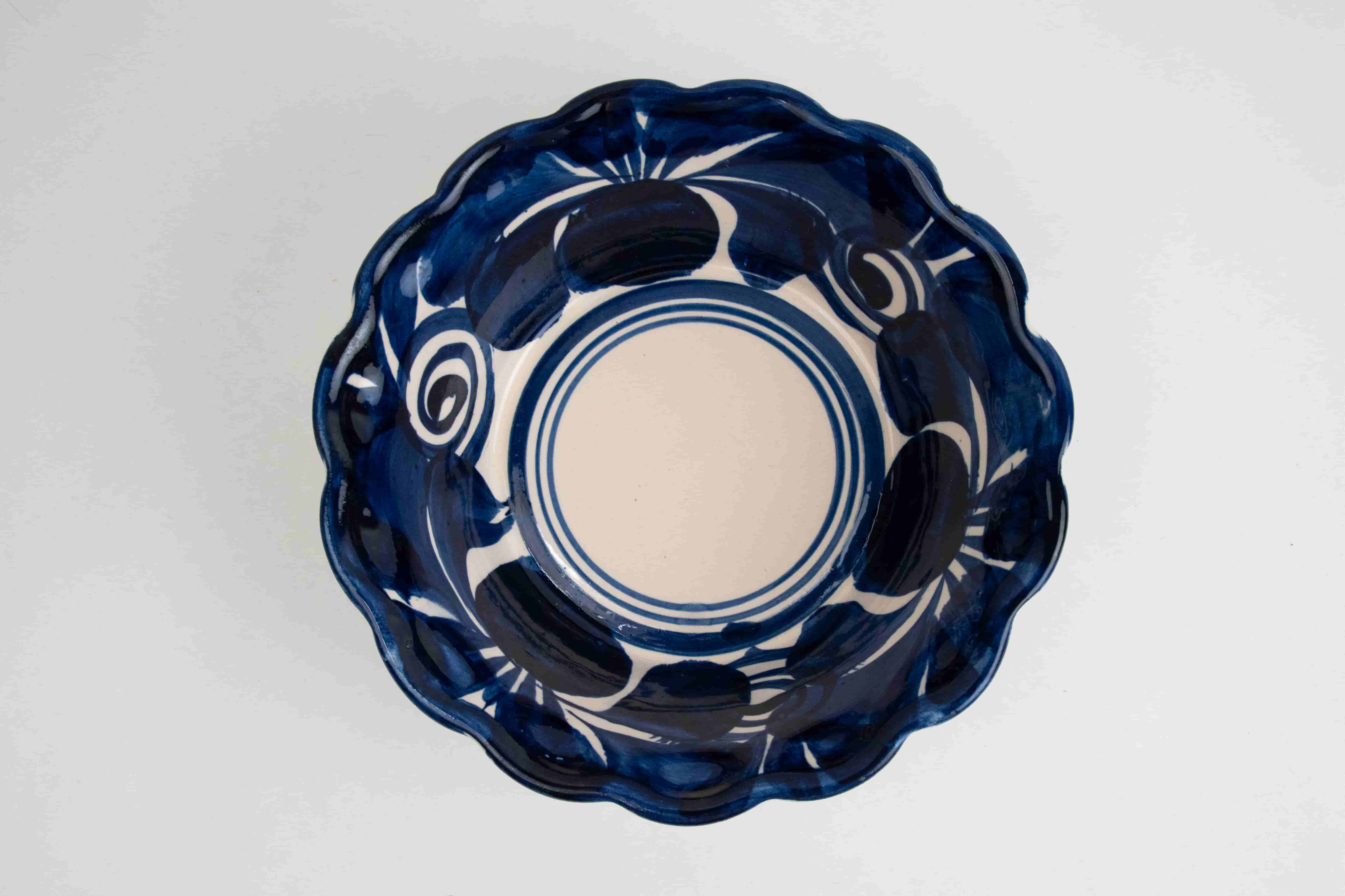 Talavera Typical Pozole plates with scallope rim MODEL# 020901