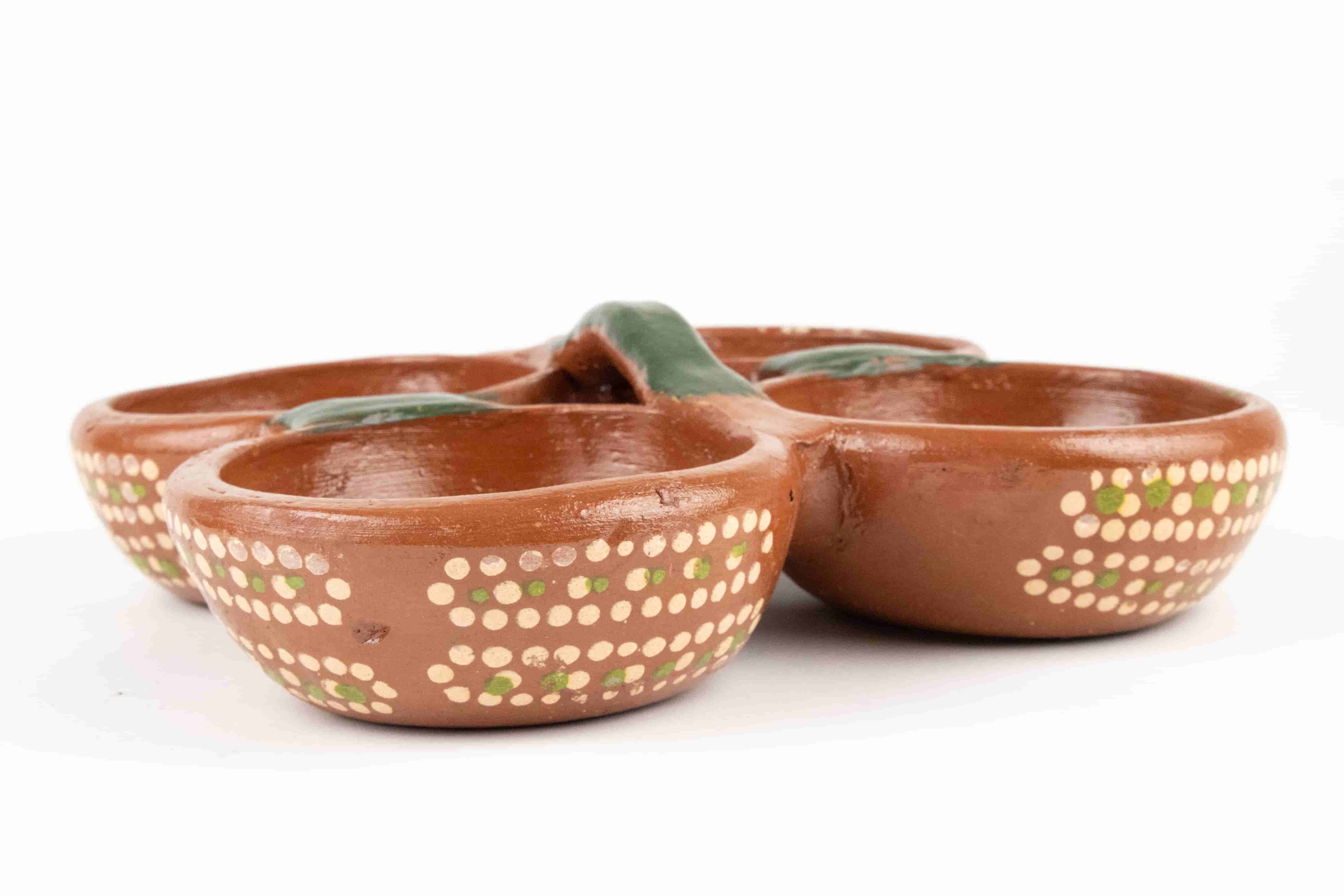 4 Sauces Clay Container MODEL 0211