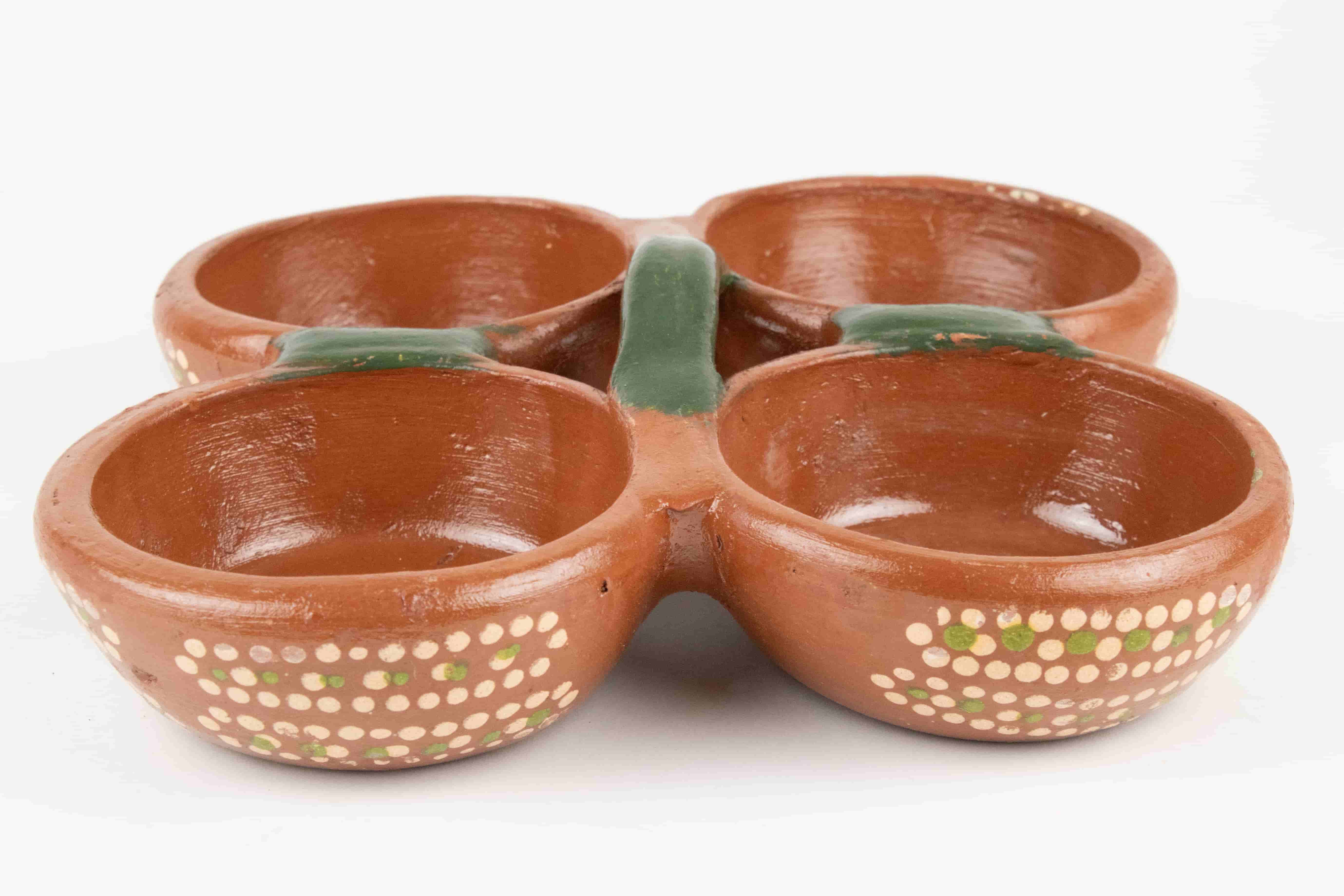 4 Sauces Clay Container MODEL 0211