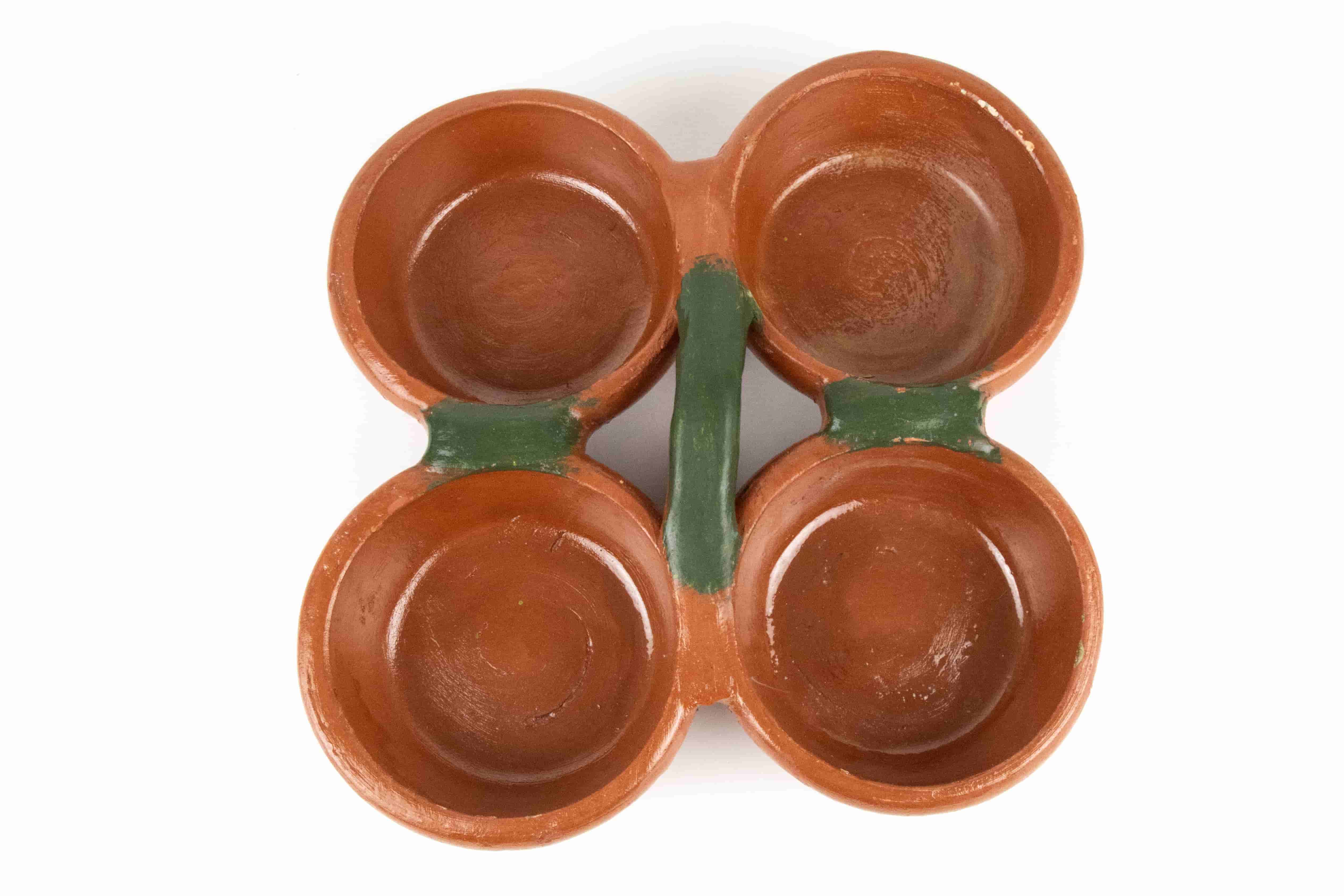 4 Sauces Clay Container MODEL 0211