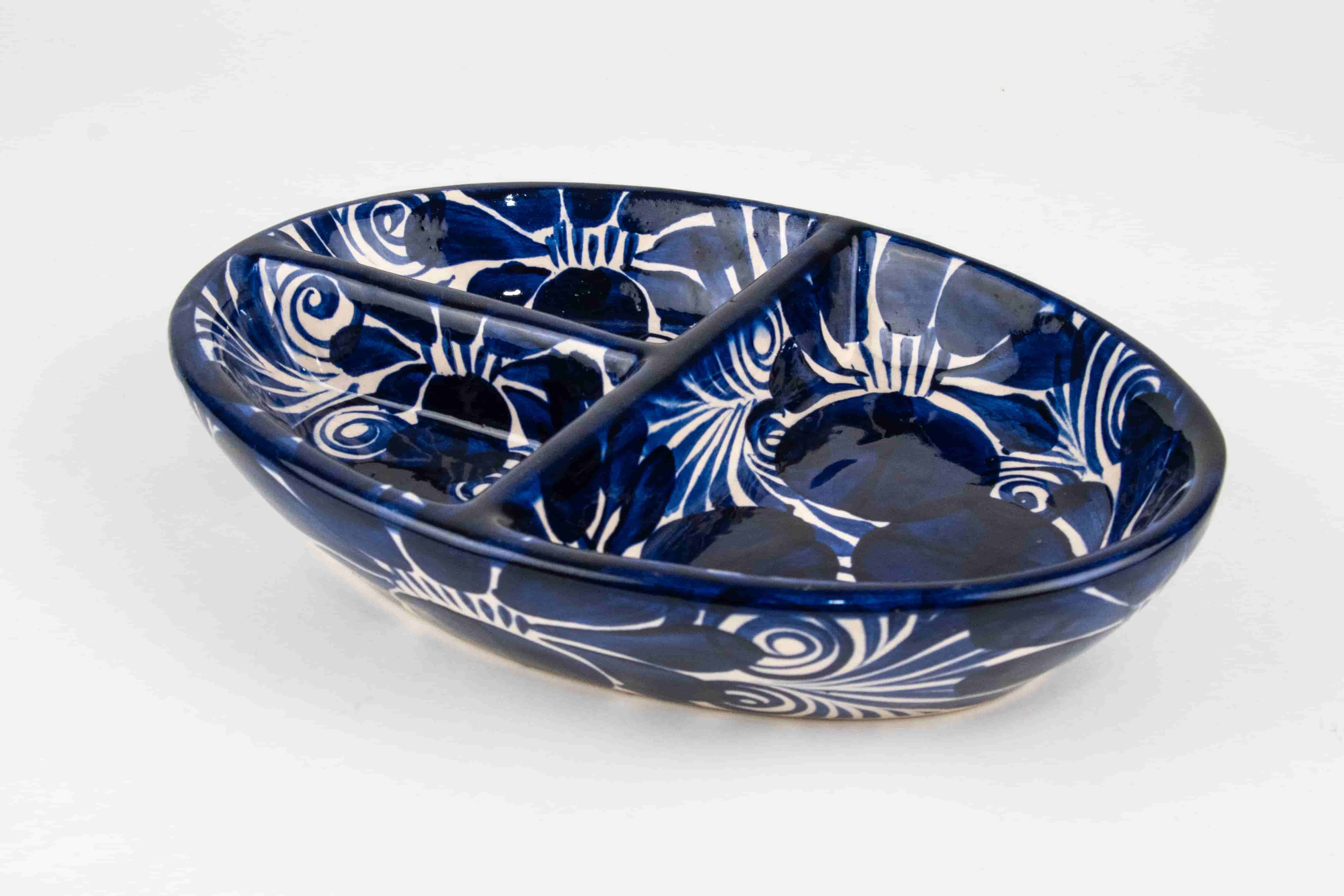 Talavera 3 Sauce Container MODEL 0212