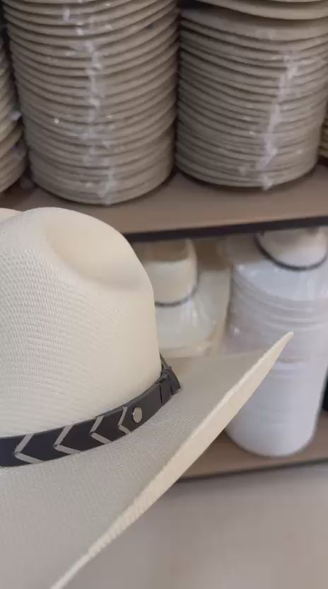 Load video: Rice paper Cowboy hats