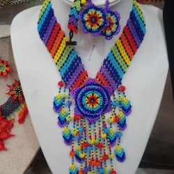 Chaquira Earrings and necklaces