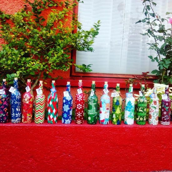 Craft Bottles made from paper maché