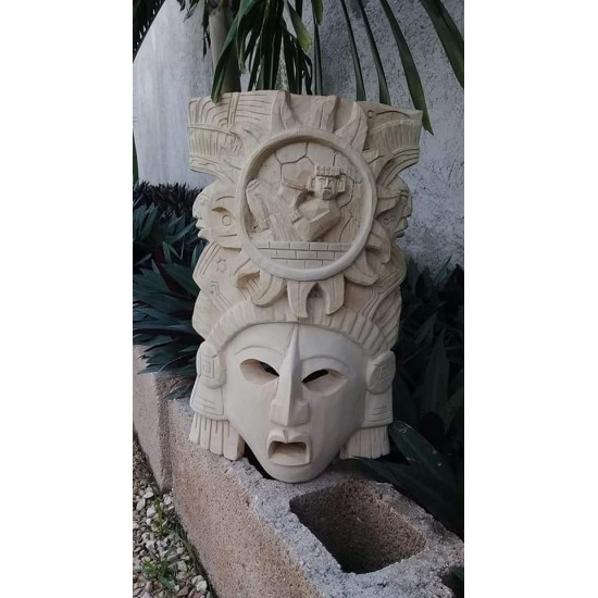 Wood carved mask
