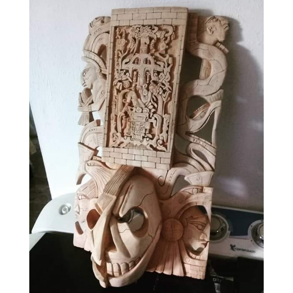 Wood carved mask