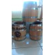 Wooden Jars with logo
