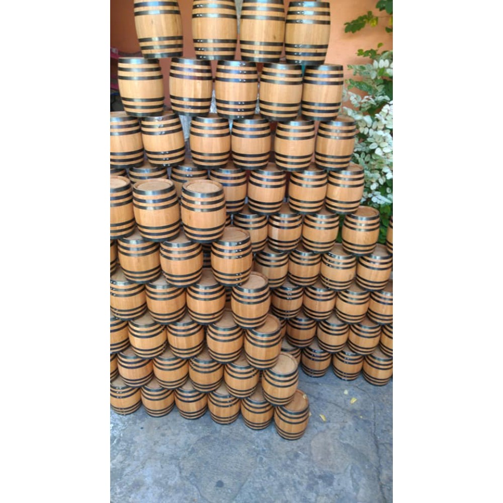 Wooden Jars with logo