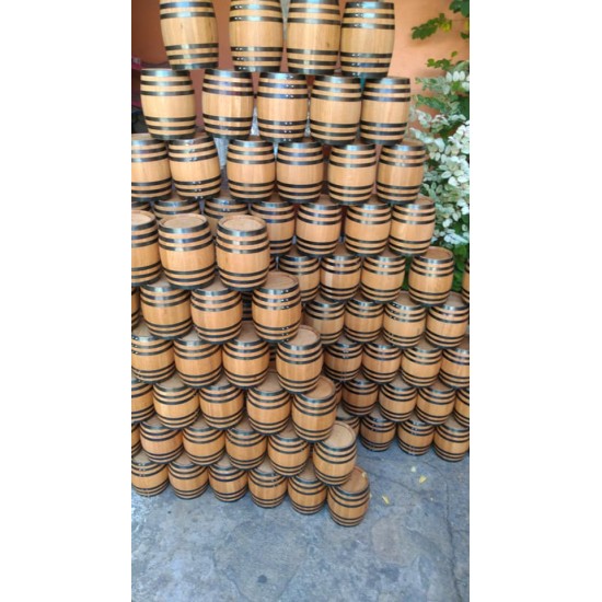 Wooden Jars with logo