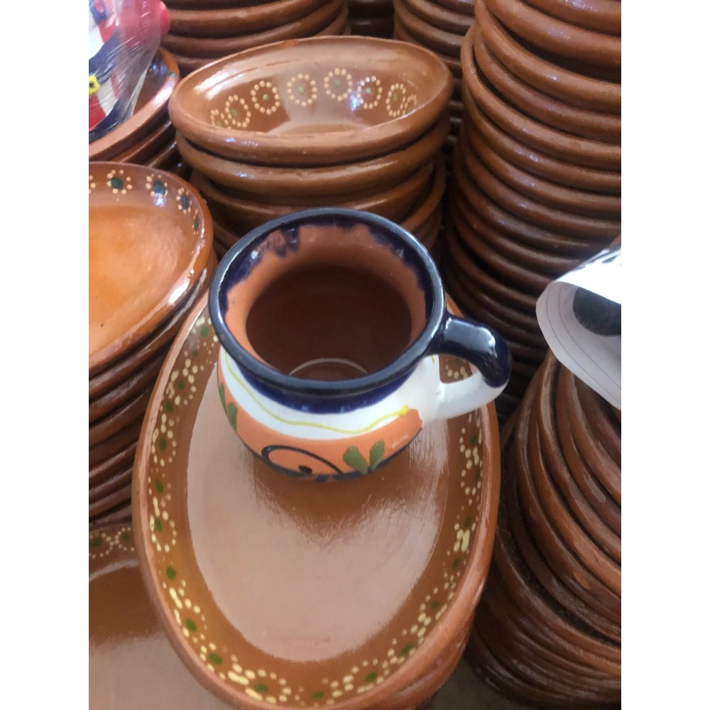 Engobe clay cup