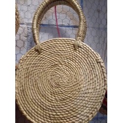 Thick  woven palm bags 