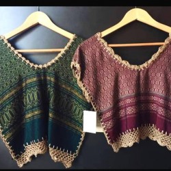 Silk navel blouse